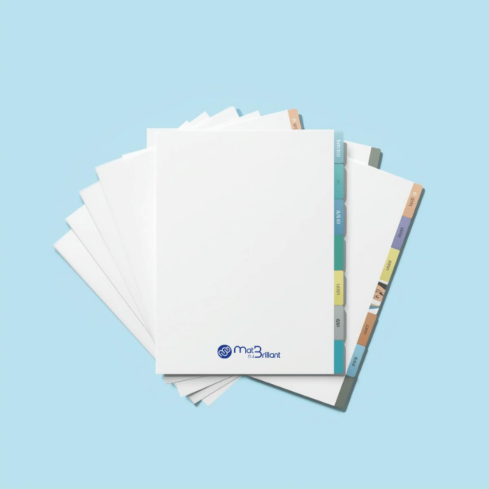 Impression intercalaires personnalisés, sur mesure Impression intercalaires personnalisés, sur mesure